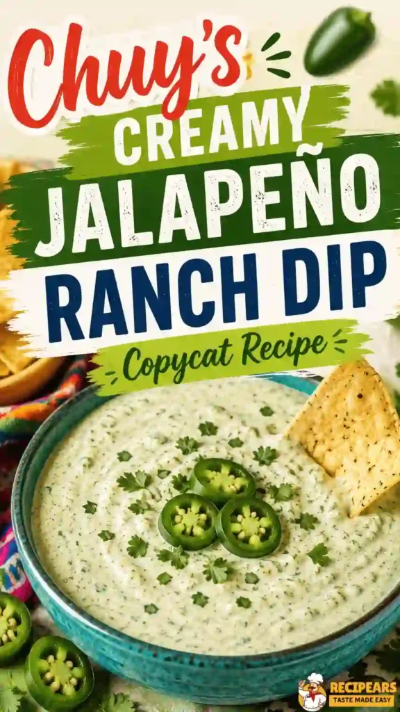 Chuys Creamy Jalapeño Ranch Dip Copycat Recipe